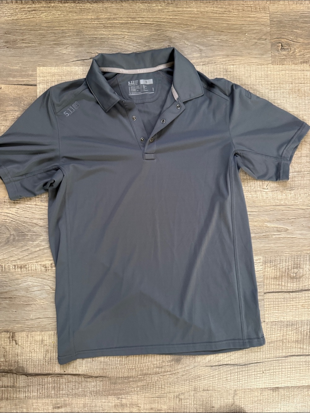 5.11 Tactical Men's Charcoal Gray Performance Polo